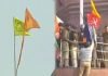 लालकिले पर प्रदर्शनकारियों ने किया हंगामा, फहराया अपना झंडा