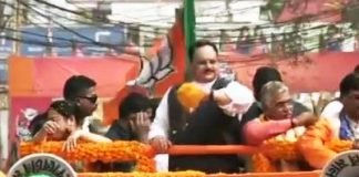 बीजेपी अध्यक्ष जेपी नड्डा ने पश्चिम बंगाल में भरी हुंकार, रोड शो कर टीएमसी को दिखाई ताकत