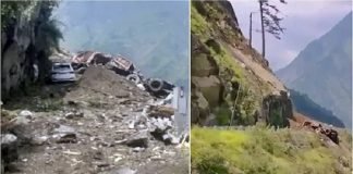 किन्नौर में दरका पहाड़, 1 की मौत, अब भी कई लोगों के दबे होने की आशंका, बचाव कार्य जारी किन्नौर में दरका पहाड़
