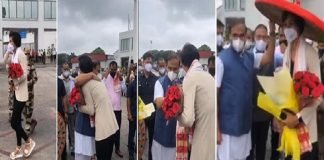 टोक्यो ओलंपिक से वापस लौटी लवलीना, हुआ भव्य स्वागत, मुख्यमंत्री सरमा भी पहुंचे एयरपोर्ट गुवाहाटी एयरपोर्ट पर लवलीना