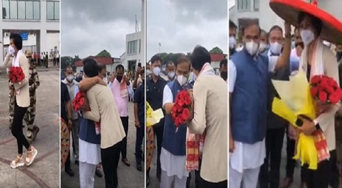 गुवाहाटी एयरपोर्ट पर लवलीना