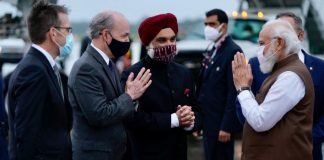वॉशिंगटन पहुंचे पीएम मोदी, एयरपोर्ट से होटल तक हुआ जोरदार स्वागत