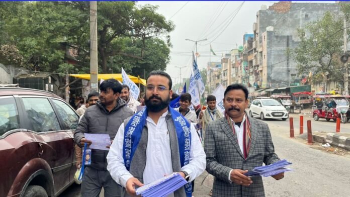 BS4 पार्टी का मंगोलपुरी में जनसंपर्क अभियान